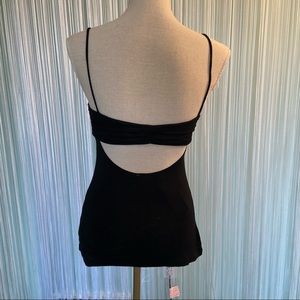 Black Open Back Padded Spaghetti Straps NWT Size S
